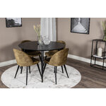 Round dining set (dip, velvet)