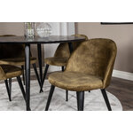 Round dining set (dip, velvet)