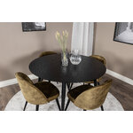 Round dining set (dip, velvet)