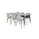 Rectangular dining set (dip, arctic)