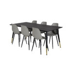 Rectangular dining set (dip, polar)