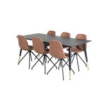 Rectangular dining set (dip, polar)