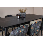 Rectangular dining set (dip, velvet)