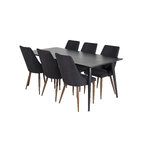 Rectangular dining set (dip, leone)