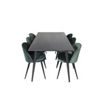 Rectangular dining set (dip, velvet)