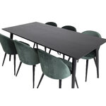 Rectangular dining set (dip, velvet)