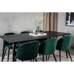 Rectangular dining set (dip, velvet)