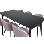 Rectangular dining set (dip, velvet)