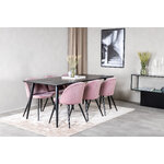 Rectangular dining set (dip, velvet)