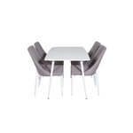 Rectangular dining set (polar, leone)