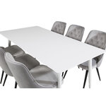 Rectangular dining set (polar, velvet deluxe)