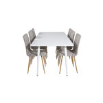 Rectangular dining set (polar, windu)