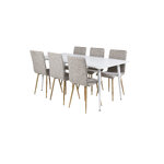 Rectangular dining set (polar, windu)