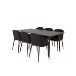 Rectangular dining set (polar, arch)