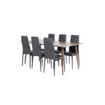 Rectangular dining set (polar, slim)