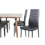 Rectangular dining set (polar, slim)