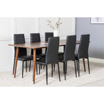 Rectangular dining set (polar, slim)