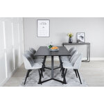 Rectangular dining set (marina, velvet)