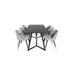 Rectangular dining set (marina, velvet)