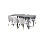 Rectangular dining set (marina, velvet)