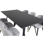 Rectangular dining set (marina, velvet)