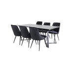 Rectangular dining set (marina, velvet deluxe)