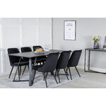 Rectangular dining set (marina, velvet deluxe)