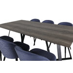 Rectangular dining set (marina, velvet)