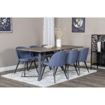 Rectangular dining set (marina, velvet)