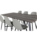 Rectangular dining set (marina, polar)