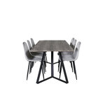 Rectangular dining set (marina, polar)