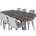 Rectangular dining set (marina, polar)