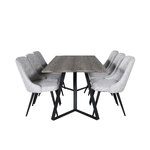 Rectangular dining set (marina, velvet deluxe)