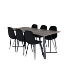 Rectangular dining set (marina, polar)