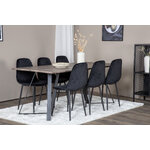 Rectangular dining set (marina, polar)