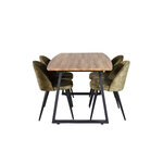 Rectangular dining set (inca, velvet)