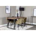 Rectangular dining set (inca, velvet)