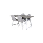 Rectangular dining set (inca, polar)