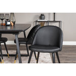 Rectangular dining set (inca, velvet)