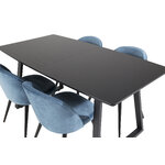 Rectangular dining set (inca, velvet)