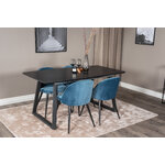 Rectangular dining set (inca, velvet)