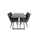 Rectangular dining set (inca, velvet deluxe)