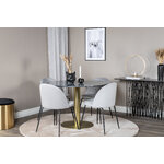 Round dining set (estelle, wrinkles)