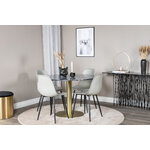 Round dining set (estelle, polar)