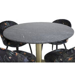 Round dining set (estelle, velvet)