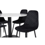 Round dining set (estelle, polar)