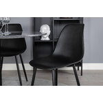 Round dining set (estelle, polar)