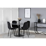 Round dining set (estelle, polar)