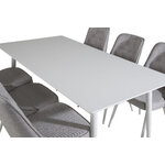 Rectangular dining set (polar, velvet deluxe)