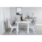 Rectangular dining set (polar, velvet deluxe)